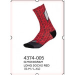 GAERNE ponožky Monogram Long red-blk L-XL