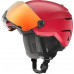 ATOMIC lyžařská helma Savor AMID visor HD red 51-55cm