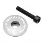 WOLF TOOTH krytka ULTRALIGHT STEM CAP Flat stříbrná