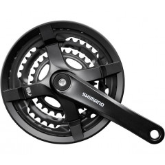 SHIMANO kliky TY501 čtyřhran 48-38-28/175 kryt černé