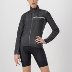 CASTELLI dámská větrovka Squadra Stretch, light black/dark gray