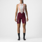 CASTELLI dámské kalhoty Velocissima 3 s laclem a vložkou,bordeaux/blush