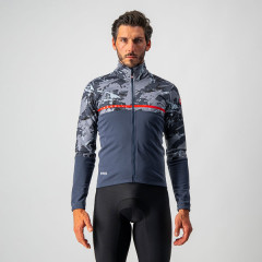 CASTELLI pánská bunda Finestre, dark steel blue/vortex gray