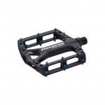 REVERSE Pedály Black ONE 309 g. Black / Light blue