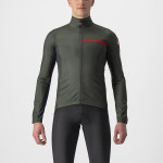 CASTELLI pánská větrovka Squadra Stretch, military green/dark gray