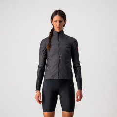 CASTELLI dámská bunda Unlimited Puffy, dark gray/black-light gray