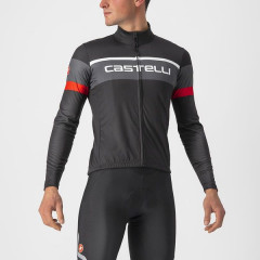 CASTELLI pánský dres Passista, light black/dark gray-red