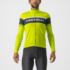 CASTELLI pánský dres Passista, electric lime/savile blue-green fluo