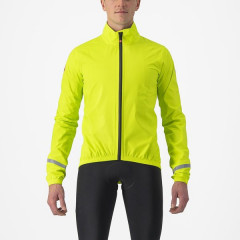 CASTELLI pánská bunda Emergency 2 Rain, eletric lime