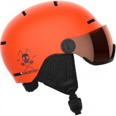 SALOMON lyžařská helma Grom Visor flame/t.orange uni KL/56-
