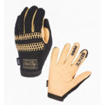 TSG Rukavice Slim Knit Black/yellow