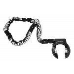 KRYPTONITE Zámek Ring Lock Non-Retractable with 5.5 mm Chain, 120cm Plug In