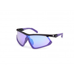 ADIDAS Sluneční brýle Sport SP0055 Black/Gradient Or Mirror Violet