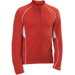 SALOMON triko Trail Runner LS Zip M red