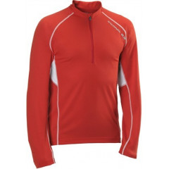 SALOMON triko Trail Runner LS Zip M red