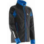 SALOMON bunda Momentum Softshell JR black 16/17