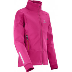 SALOMON bunda Momentum Softshell JR pink 16/17