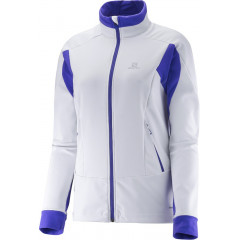 SALOMON bunda Momentum Softshell W white/violet 16/17