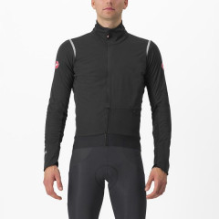 CASTELLI pánská bunda Alpha Doppio RoS, light black/silver reflex-dark gray