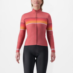 CASTELLI dámský dres Ottanta LS, mineral red