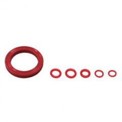 JAGWIRE náhradní kroužky Elite Mineral Bleed Kit Replacement Rings červená 5ks