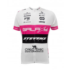 STEVENS DRES GALAXY TEAM BÍLO-RŮŽOVÝ KRÁTKÝ RUKÁV