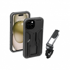 TOPEAK obal RIDECASE pro iPhone 15 černá/šedá