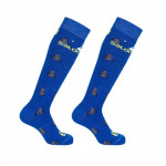 SALOMON ponožky Team JR 2pack blue/sulphur
