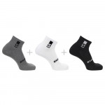 SALOMON ponožky Everyday ankle 3pack bk/wh