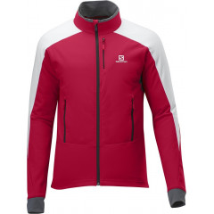 SALOMON bunda Momentum Softshell M matador/white/cloud