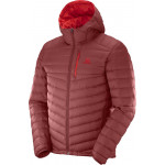 SALOMON bunda Halo down hoodie M brique-X