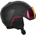 SALOMON lyžařská helma Pioneer LT Visor Sigma red