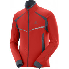 SALOMON bunda RS warm softshell M goji berry/ebony