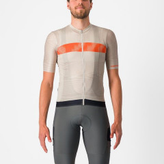 CASTELLI pánský dres Unlimited Endurance, silver moon/orange rust