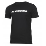 STEVENS TRIKO LOGO ČERNÁ BIO BAVLNA