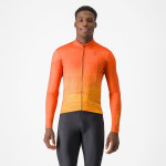 CASTELLI pánský dres Unlimited Thermal, orange rust
