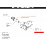 LOOK Náhradní osa Keo 2 Max D12V37 Left Axle