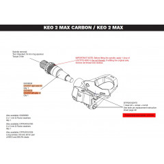 LOOK Náhradní osa Keo 2 Max D12V37 Left Axle