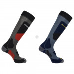 SALOMON ponožky S/Access 2pack blue/belug M
