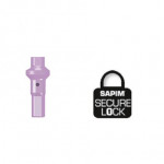 SAPIM nipl Alu Polyax 16 double square fialový secure lock
