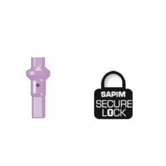 SAPIM nipl Alu Polyax 16 double square fialový secure lock