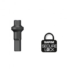 SAPIM nipl Alu Polyax 16 double square černý secure lock