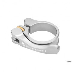 WOLF TOOTH sedlová objímka 31.8mm stříbrná Quick Release