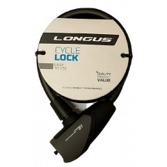 LONGUS zámek spirála 650x10 SMUR černý
