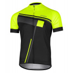 ETAPE pánský dres CUBE, černá/žlutá fluo