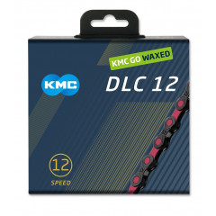 KMC DLC 12 ČERNO-RŮŽOVÝ WAXED BOX