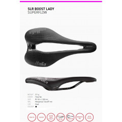 SELLE ITALIA sedlo SLR Boost Lady Superflow black mangan