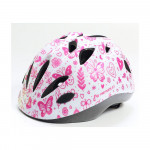 NEXELO PŘILBA FUNNY SHINY RŮŽOVO-BÍLÁ MOTÝLI S 48 - 52 cm