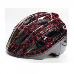 NEXELO PŘILBA VIA SHINY ČERV.-ČERNÁ KVĚTY M 53-55 CM