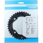 SHIMANO převodník Deore M617/627 AL 38z černý 2x10